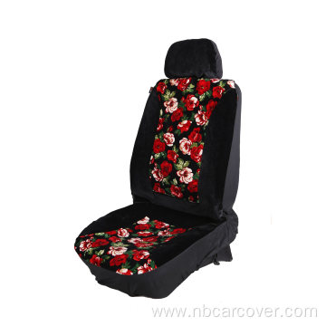 Fit Flat Cloth Pair Bucket Seat Cover(red)